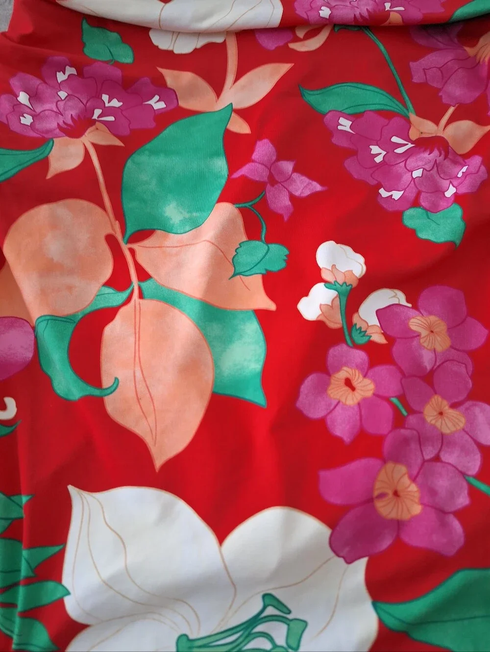 NWT Land's END SZ 16P Swimming One Piece Bathing Suit Dress Floral
